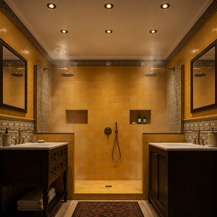 GALO R IP65 Recessed Spotlight — Black GU10 Bathroom Ceiling Light (Rendl Light)