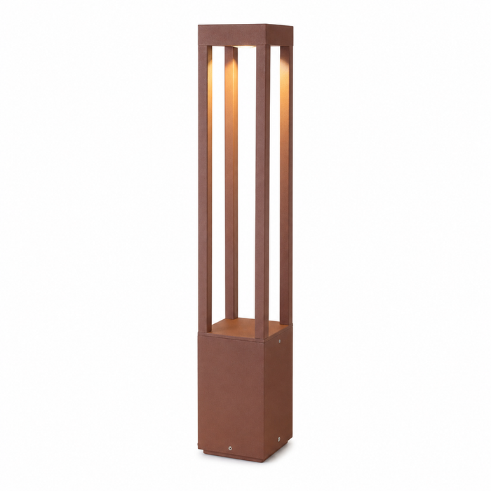 AGRA 650 kültéri jelzőlámpa a Bazzikoshop kínálatában, Faro Barcelona, rozsdabarna kivitelben, 2700K