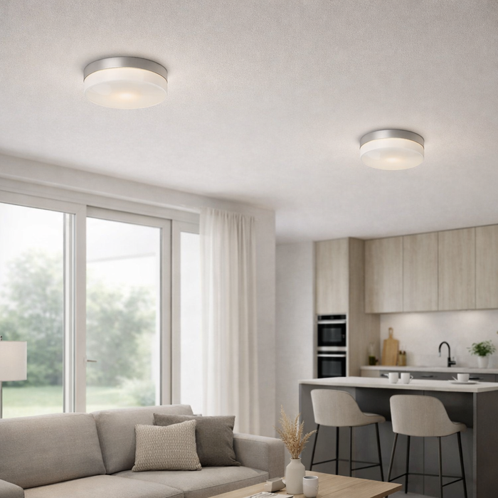 AWE 23 IP44 beltéri mennyezeti lámpa nappali és konyhai enteriőrben a Bazzikoshop kínálatában, Rendl Light