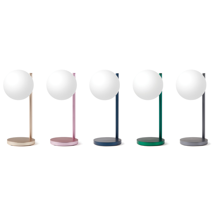 Lexon BUBBLE LAMP LED beltéri asztali lámpa színválasztéka, öt különböző kivitelben