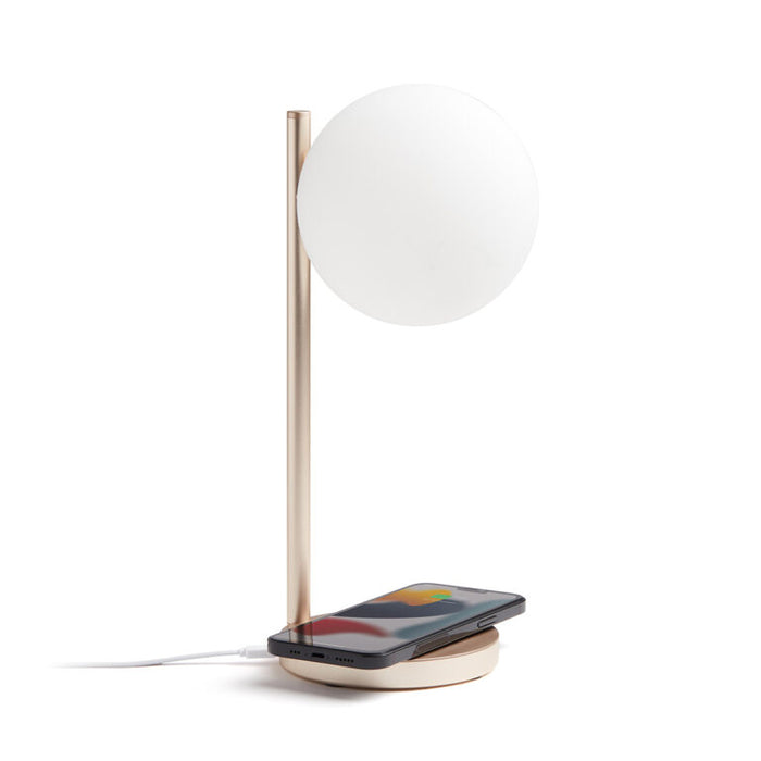 Lexon BUBBLE LAMP LED beltéri asztali lámpa vezeték nélküli töltővel, okostelefonnal