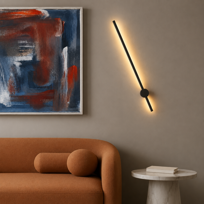 BEEM 80 beltéri és kültéri LED fali lámpa ferde elhelyezésben a Bazzikoshop kínálatában, Rendl Light
