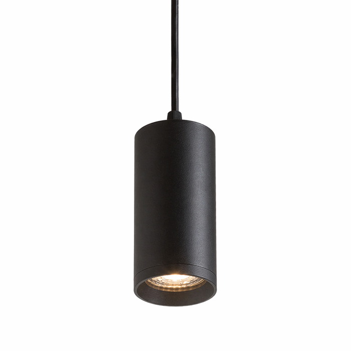 BELENOS minimál pendant spotlámpa a Bazzikoshop kínálatában, Rendl Light, fekete kivitelben közelről