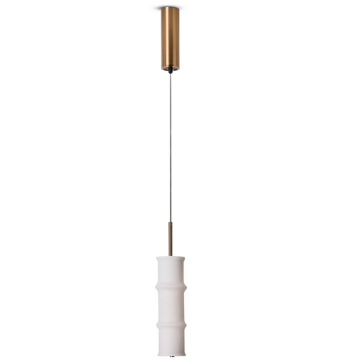 CANNA S beltéri függőlámpa a Bazzikoshop kínálatában, Aromas del Campo, arany kivitelben bambusz mintás üveggel