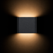 CHOIX 114 kültéri LED fali lámpa elölnézetben bekapcsolva a Bazzikoshop kínálatában, Rendl Light