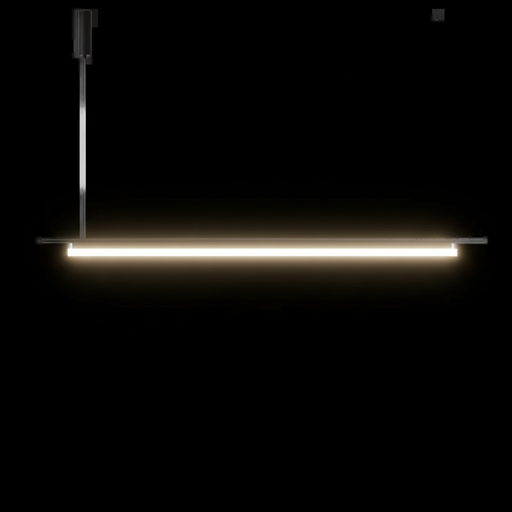 COLN beltéri lineáris LED függőlámpa a Bazzikoshop kínálatában, Aromas del Campo, bekapcsolt állapotban sötét háttér előtt