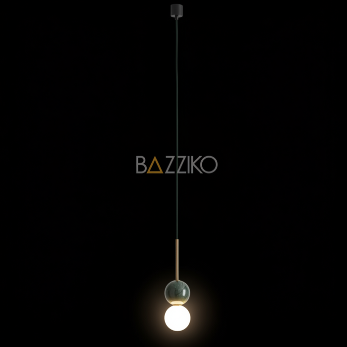 DALT S beltéri függőlámpa a Bazzikoshop kínálatában, Aromas del Campo, bekapcsolt állapotban sötét háttér előtt
