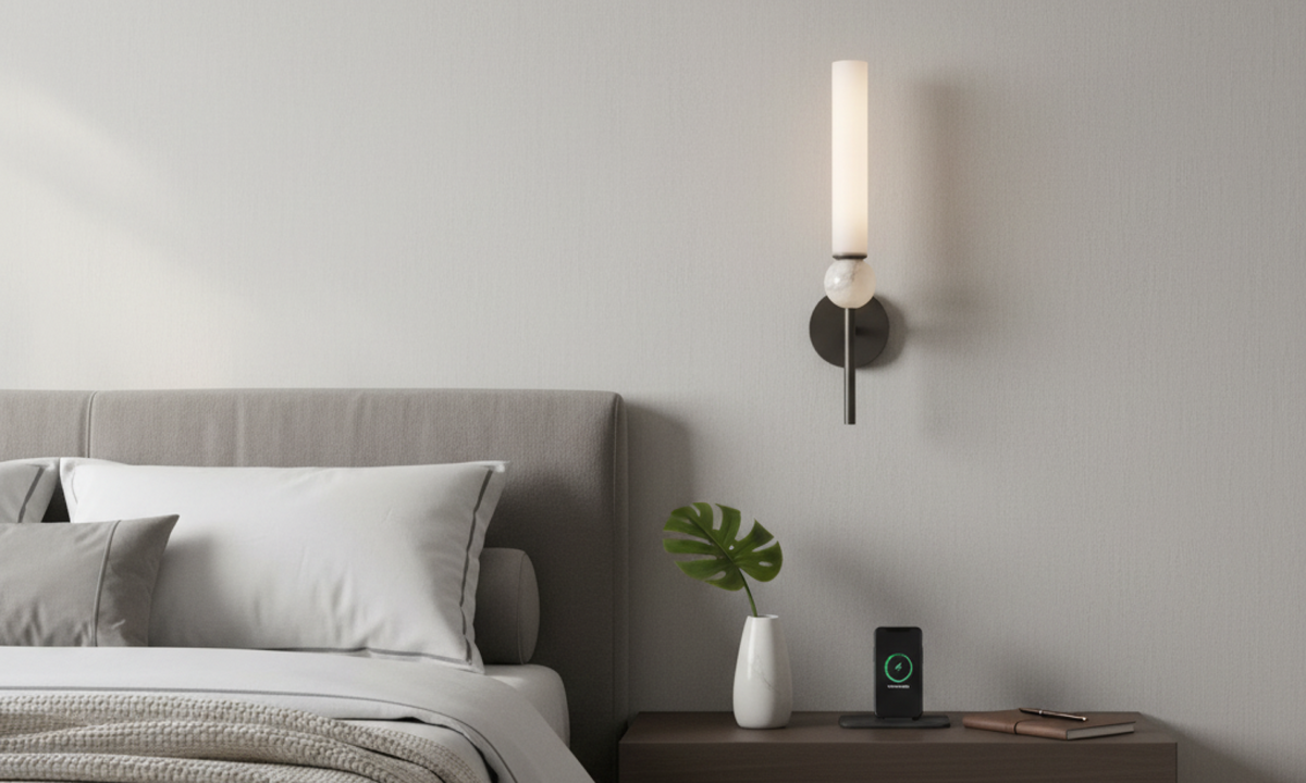 DELIE márvány és opál üveg fali lámpa a Bazzikoshop kínálatában, Aromas del Campo, éjjeliszekrény mellé