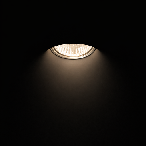 DINGO S Fix frameless recessed fali lámpa a Bazzikoshop kínálatában, Rendl Light, bekapcsolt állapotban sötét háttér előtt