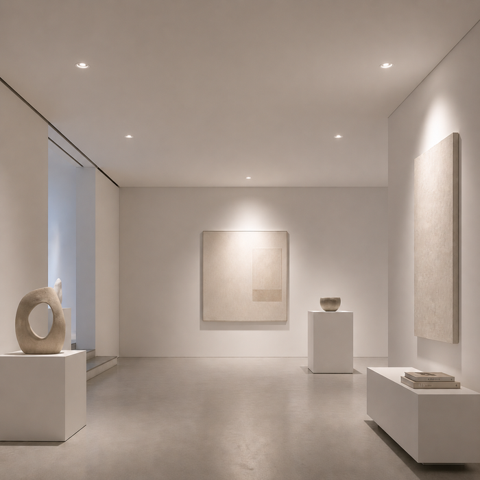 DINGO S Fix frameless recessed fali lámpa galériai enteriőrben a Bazzikoshop kínálatában, Rendl Light