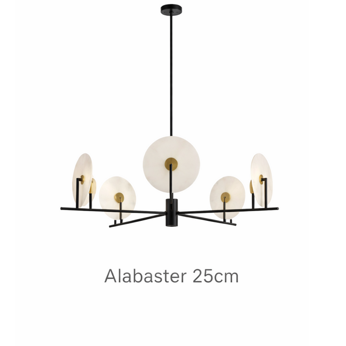ERTO beltéri függőlámpa a Bazzikoshop kínálatában, Aromas del Campo, alabástrom korongokkal 25 cm