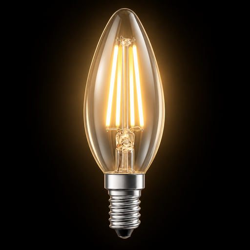 PARATHOM RETRO LED E14 gyertya alakú átlátszó LED izzó, Rendl Light