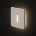 IRIA SQ LED négyzet alakú recessed spotlámpa a Bazzikoshop kínálatában, Rendl Light, bekapcsolt állapotban sötét háttér előtt