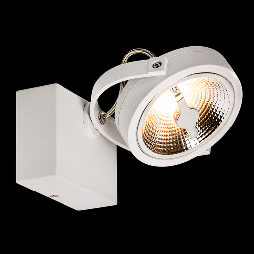 KELLY LED I DIMM állítható wall és mennyezeti spotlámpa a Bazzikoshop kínálatában, Rendl Light, bekapcsolt állapotban sötét háttér előtt