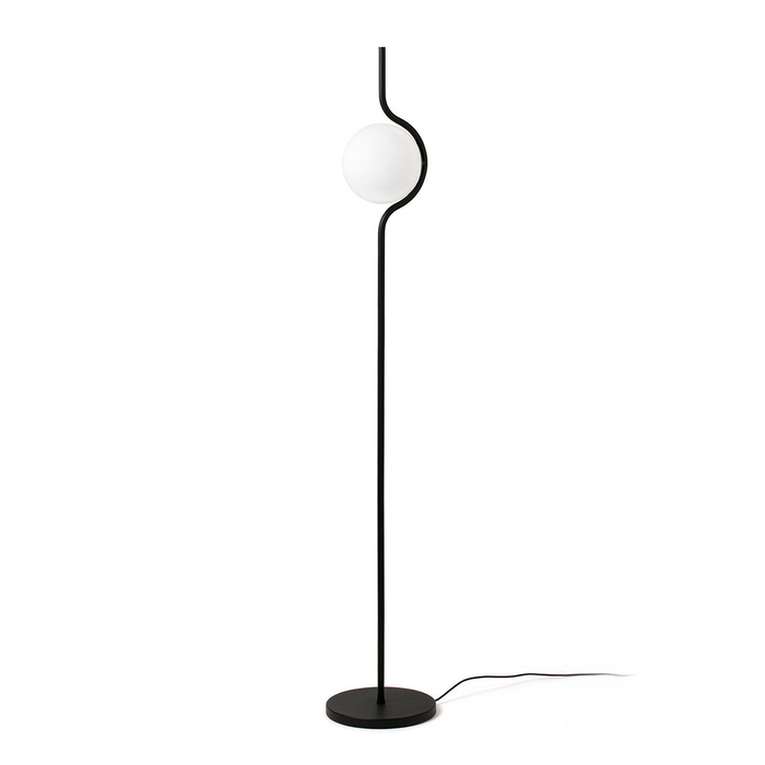 LE VITA design hangulat állólámpa a Bazzikoshop kínálatában, Faro Barcelona, fekete kivitelben