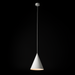 LINA minimalista LED függőlámpa a Bazzikoshop kínálatában, Faro Barcelona, bekapcsolt állapotban sötét háttér előtt