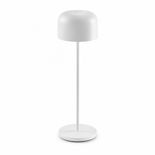 MAVIS 360 kültéri portable asztali lámpa a Bazzikoshop kínálatában, Faro Barcelona, fehér kivitelben