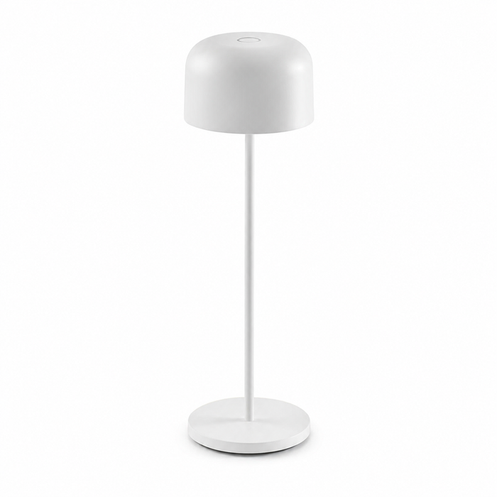 MAVIS 360 kültéri portable asztali lámpa a Bazzikoshop kínálatában, Faro Barcelona, fehér kivitelben