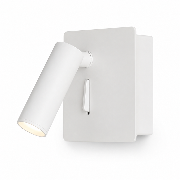 MIG beltéri LED fali spotlámpa kapcsolóval a Bazzikoshop kínálatában, Rendl Light, fehér kivitelben