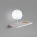 NIKO PC Right White beltéri LED fali lámpa vezeték nélküli töltőjének közeli felvétele a Bazzikoshop kínálatában, Faro Barcelona