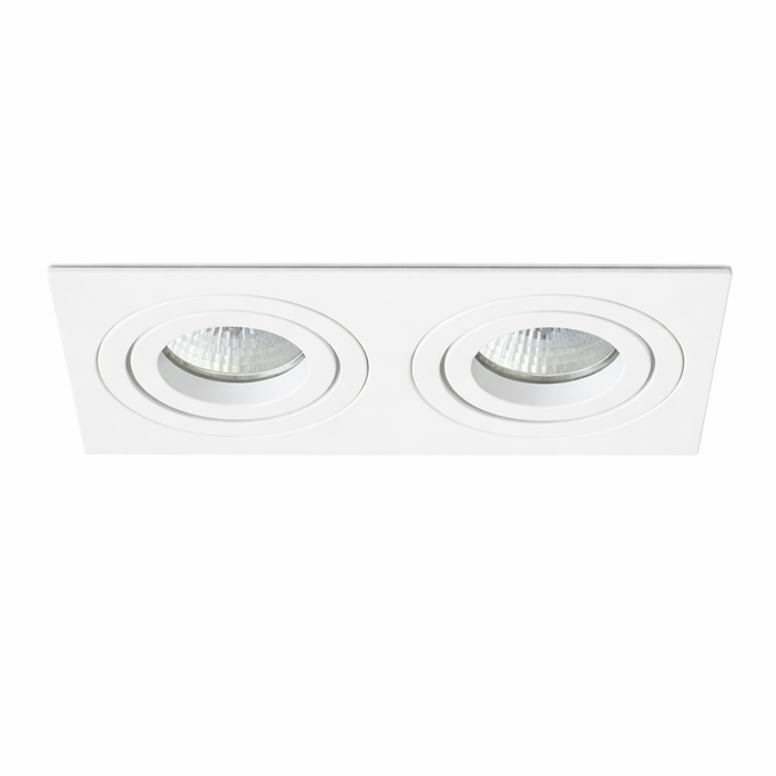 PASADENA GU10 SQ II double süllyesztett mennyezeti lámpa a Bazzikoshop kínálatában, Rendl Light, fehér kivitelben
