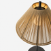 SAIGON OUT C70 kültéri 1 m állólámpa közeli felvételen a Bazzikoshop kínálatában, Faro Barcelona, natúr szövött szerkezet