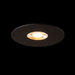 SPRAY 11 LED fekete recessed mennyezeti spotlámpa a Bazzikoshop kínálatában, Rendl Light, bekapcsolt állapotban sötét háttér előtt