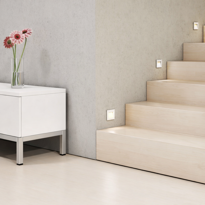 TESS SQ LED kültéri beltéri recessed fali lámpa beltéri lépcsőn a Bazzikoshop kínálatában, Rendl Light