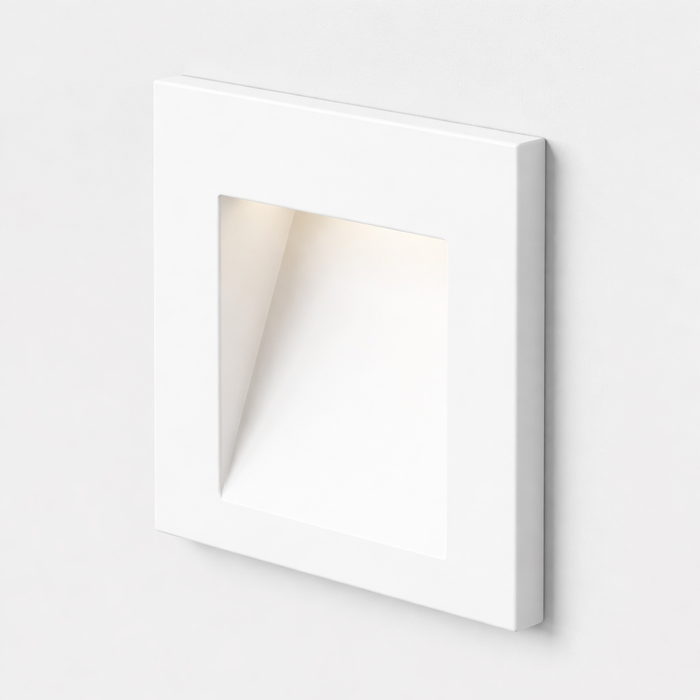 TESS SQ LED kültéri beltéri recessed fali lámpa a Bazzikoshop kínálatában, Rendl Light, fehér kivitelben