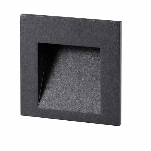 TESS SQ LED kültéri beltéri recessed fali lámpa a Bazzikoshop kínálatában, Rendl Light, fekete kivitelben
