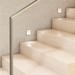 TESS SQ LED kültéri beltéri recessed fali lámpa lépcsőházi enteriőrben a Bazzikoshop kínálatában, Rendl Light
